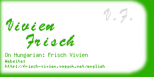 vivien frisch business card